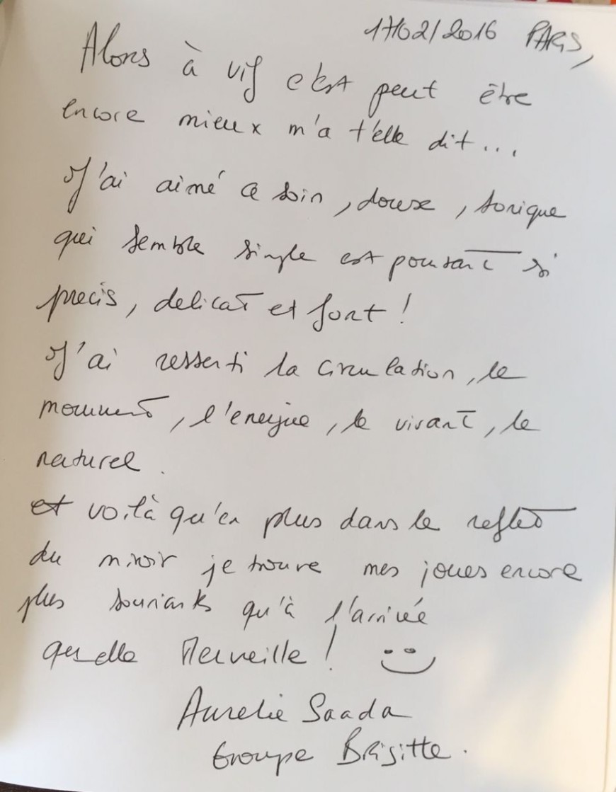 Le témoignage laissé par Aurélie Saada pour l'Institut Claret-Coquet