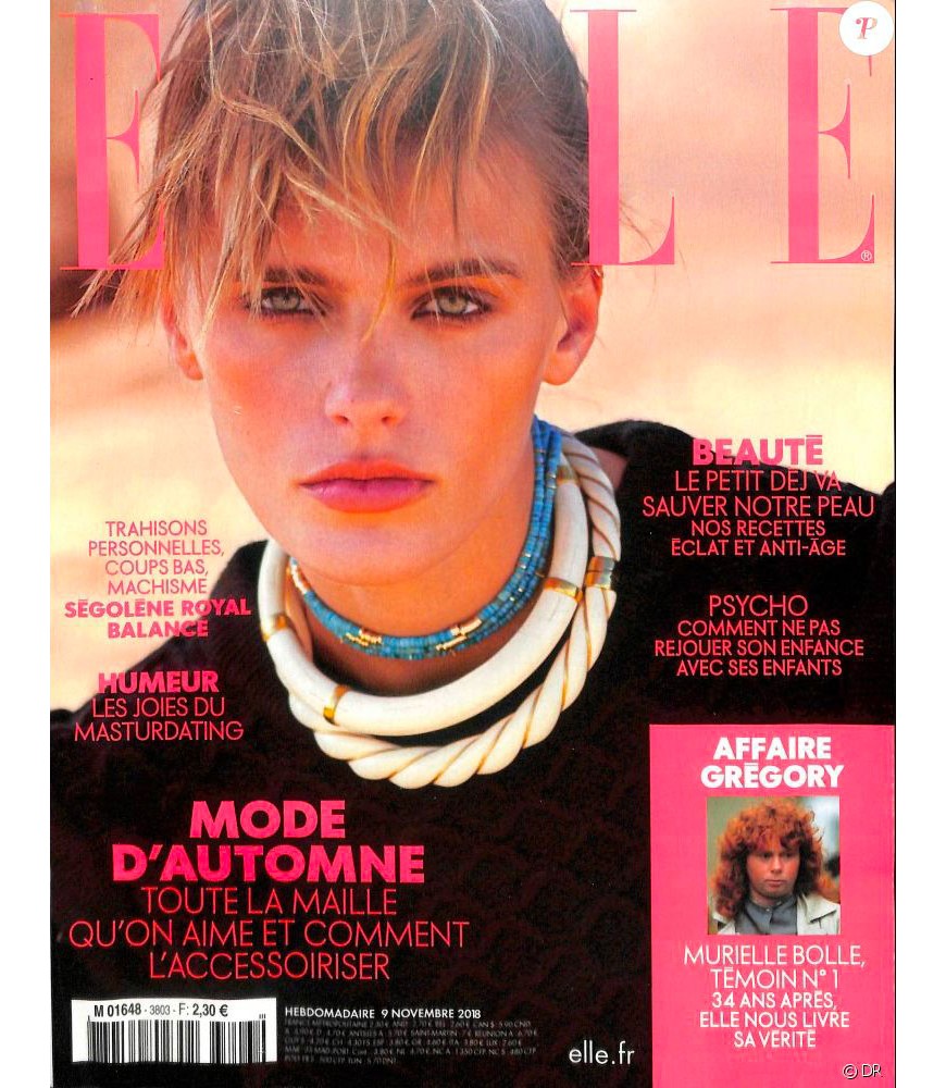 Le magazine Elle fait paraitre La Maison Claret-Coquet dans la rubrique Beauté de son numéro du 9 novembre 2018